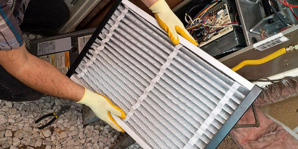 Installing an air filter